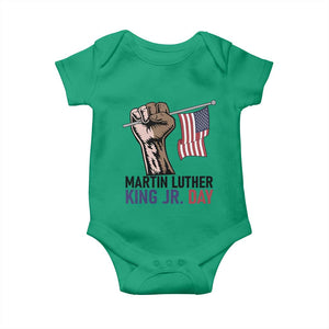 Martin Luther King Jr Baby Onesie Black History Month TS14 Irish Green Print Your Wear