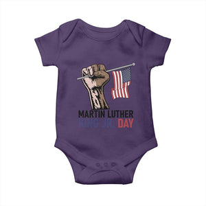 Martin Luther King Jr Baby Onesie Black History Month TS14 Purple Print Your Wear