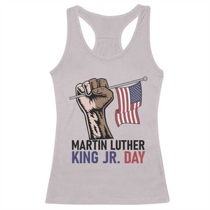 Martin Luther King Jr Racerback Tank Top Black History Month TS14 Ice Gray Print Your Wear