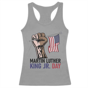 Martin Luther King Jr Racerback Tank Top Black History Month TS14 Sport Gray Print Your Wear
