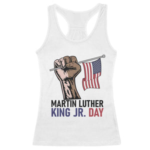 Martin Luther King Jr Racerback Tank Top Black History Month TS14 White Print Your Wear