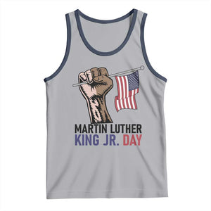 Martin Luther King Jr Tank Top Black History Month TS14 Athletic Heather Navy Print Your Wear
