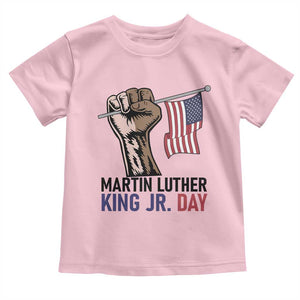Martin Luther King Jr Toddler T Shirt Black History Month TS14 Light Pink Print Your Wear