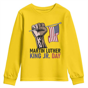 Martin Luther King Jr Youth Sweatshirt Black History Month TS14 Daisy Print Your Wear