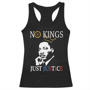 Martin Luther King Jr Racerback Tank Top No Kings Just Justice TS14 Black Print Your Wear