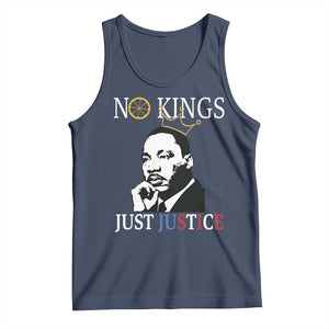 Martin Luther King Jr Tank Top No Kings Just Justice TS14 Navy Print Your Wear