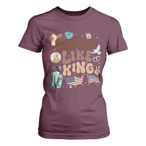 Martin Luther King Jr T Shirt For Women Black History Melanin African American TS14 Maroon Print Your Wear
