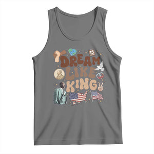 Martin Luther King Jr Tank Top Black History Melanin African American TS14 Black Heather Print Your Wear