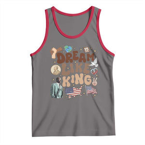 Martin Luther King Jr Tank Top Black History Melanin African American TS14 Deep Heather Red Print Your Wear