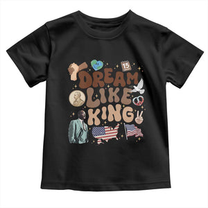 Martin Luther King Jr Toddler T Shirt Black History Melanin African American TS14 Black Print Your Wear