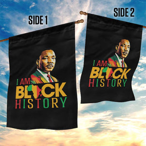 I Am Black History Garden Flag Martin Luther Jr King African American Pride TS14 Print Your Wear