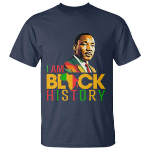 I Am Black History T Shirt Martin Luther Jr King African American Pride TS14 Navy Print Your Wear