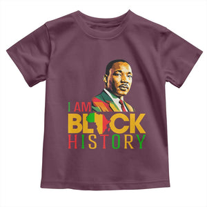 I Am Black History Toddler T Shirt Martin Luther Jr King African American Pride TS14 Maroon Print Your Wear