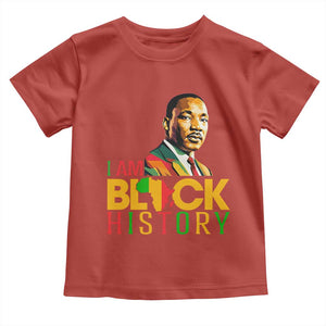 I Am Black History Toddler T Shirt Martin Luther Jr King African American Pride TS14 Red Print Your Wear