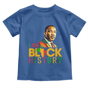 I Am Black History Toddler T Shirt Martin Luther Jr King African American Pride TS14 Royal Blue Print Your Wear