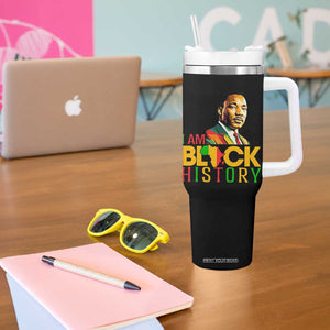 I Am Black History Tumbler With Handle Martin Luther Jr King African American Pride TS14 Print Your Wear