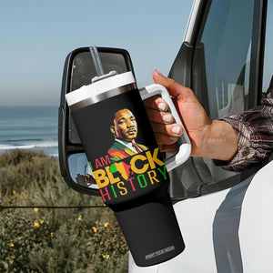 I Am Black History Tumbler With Handle Martin Luther Jr King African American Pride TS14 Print Your Wear