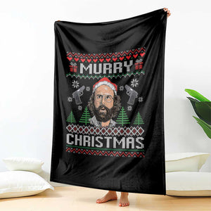 Murray Christmas Throw Blanket Funny Stranger Holiday Meme TS14 Print Your Wear