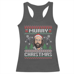Murray Christmas Racerback Tank Top Funny Stranger Holiday Meme TS14 Dark Heather Print Your Wear