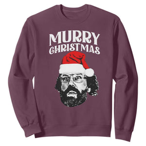 Murray Christmas Sweatshirt Funny Stranger Xmas TS14 Maroon Print Your Wear