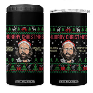 Stranger Christmas 4 in 1 Can Cooler Tumbler Funny Murray Hawkins TS14 One Size: 16 oz Black Print Your Wear
