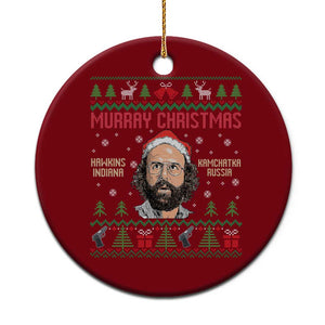 Stranger Christmas Ceramic Ornament Funny Murray Hawkins TS14 1pc Red Print Your Wear