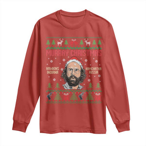 Stranger Christmas Long Sleeve Shirt Funny Murray Hawkins TS14 Red Print Your Wear