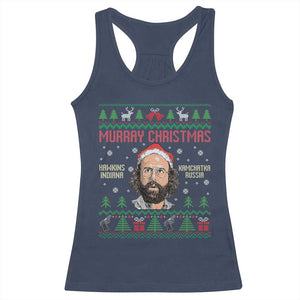 Stranger Christmas Racerback Tank Top Funny Murray Hawkins TS14 Navy Print Your Wear