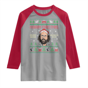 Stranger Christmas Raglan Shirt Funny Murray Hawkins TS14 Sport Gray Red Print Your Wear