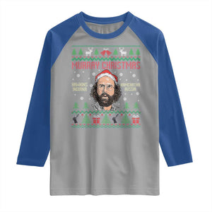 Stranger Christmas Raglan Shirt Funny Murray Hawkins TS14 Sport Gray Royal Print Your Wear