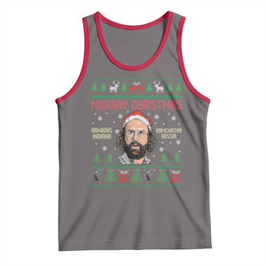 Stranger Christmas Tank Top Funny Murray Hawkins TS14 Deep Heather Red Print Your Wear