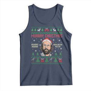 Stranger Christmas Tank Top Funny Murray Hawkins TS14 Navy Print Your Wear