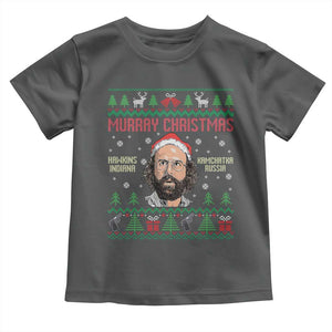 Stranger Christmas Toddler T Shirt Funny Murray Hawkins TS14 Dark Heather Print Your Wear
