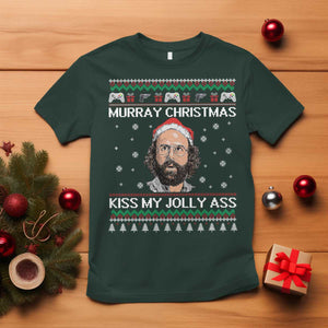 Stranger Christmas T Shirt Santa Murray Kiss My Jolly Ass TS14 Dark Forest Green Print Your Wear