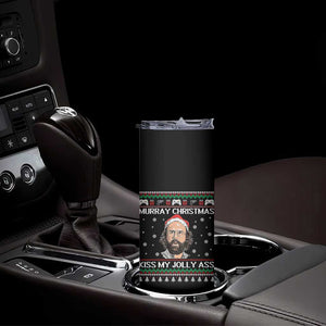 Stranger Christmas Skinny Tumbler Santa Murray Kiss My Jolly Ass TS14 Print Your Wear