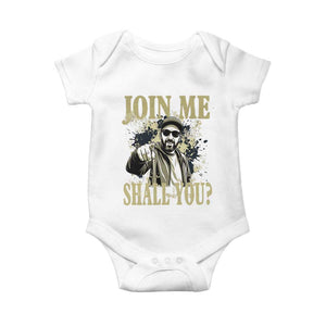 Adam Memorial Tribute Baby Onesie Join Me Shall You TS14 White Print Your Wear