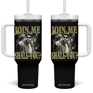 Adam Memorial Tribute Tumbler With Handle Join Me Shall You TS14 One Size: 40 oz Black Print Your Wear