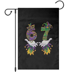 67 Mardi Gras Meme Garden Flag Funny Six Seven Hand Carnival Trendy TS14 Black Print Your Wear