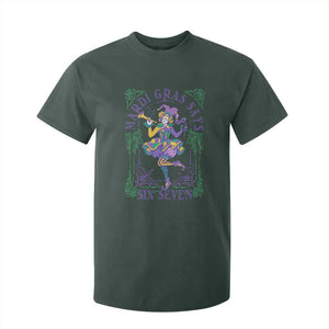 67 Mardi Gras T Shirt For Kid Funny Six Seven Carnival Trendy TS14 Dark Forest Green Print Your Wear