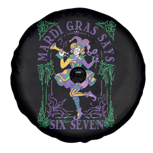67 Mardi Gras Spare Tire Cover Funny Six Seven Carnival Trendy TS14 Print Your Wear