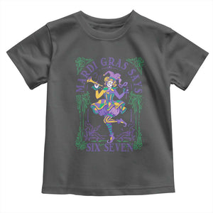 67 Mardi Gras Toddler T Shirt Funny Six Seven Carnival Trendy TS14 Dark Heather Print Your Wear