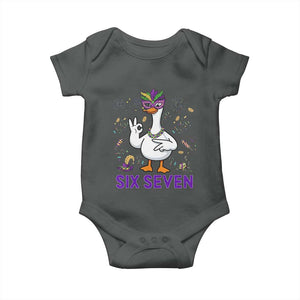 67 Mardi Gras Baby Onesie Funny Goose Meme Carnival Trendy TS14 Dark Heather Print Your Wear