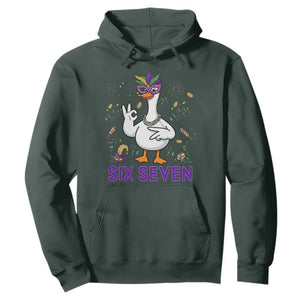 67 Mardi Gras Hoodie Funny Goose Meme Carnival Trendy TS14 Dark Forest Green Print Your Wear