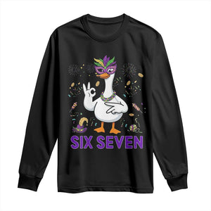 67 Mardi Gras Long Sleeve Shirt Funny Goose Meme Carnival Trendy TS14 Black Print Your Wear