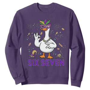 67 Mardi Gras Sweatshirt Funny Goose Meme Carnival Trendy TS14 Purple Print Your Wear