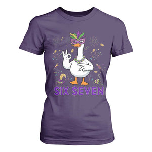 67 Mardi Gras T Shirt For Women Funny Goose Meme Carnival Trendy TS14 Purple Print Your Wear