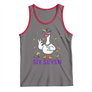 67 Mardi Gras Tank Top Funny Goose Meme Carnival Trendy TS14 Deep Heather Red Print Your Wear
