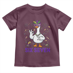 67 Mardi Gras Toddler T Shirt Funny Goose Meme Carnival Trendy TS14 Maroon Print Your Wear