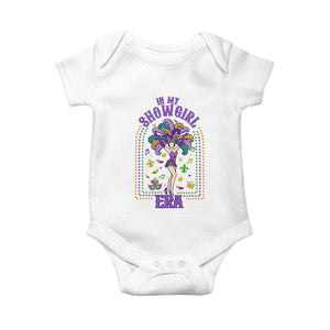 Mardi Gras Queen Baby Onesie In My Showgirl Era TS14 White Print Your Wear