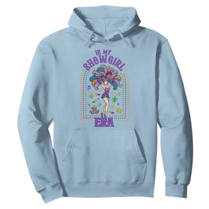 Mardi Gras Queen Hoodie In My Showgirl Era TS14 Light Blue Print Your Wear